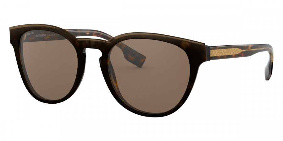 Color: Top Transparent Gray on Dark Havana (385173) - Burberry BE431038517354