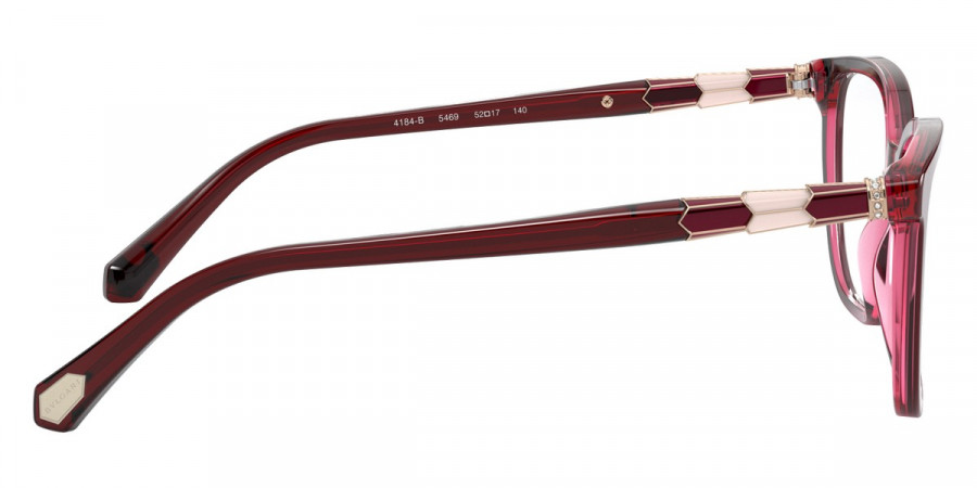 Color: Bordeaux on Transparent Red (5469) - Bvlgari BV4184B546954