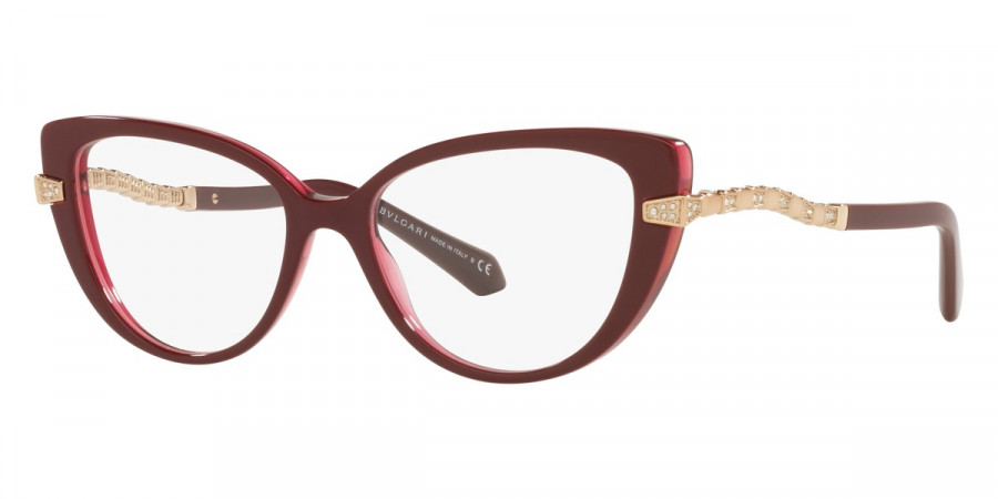 Color: Bordeaux on Transparent Red (5469) - Bvlgari BV4199B546952