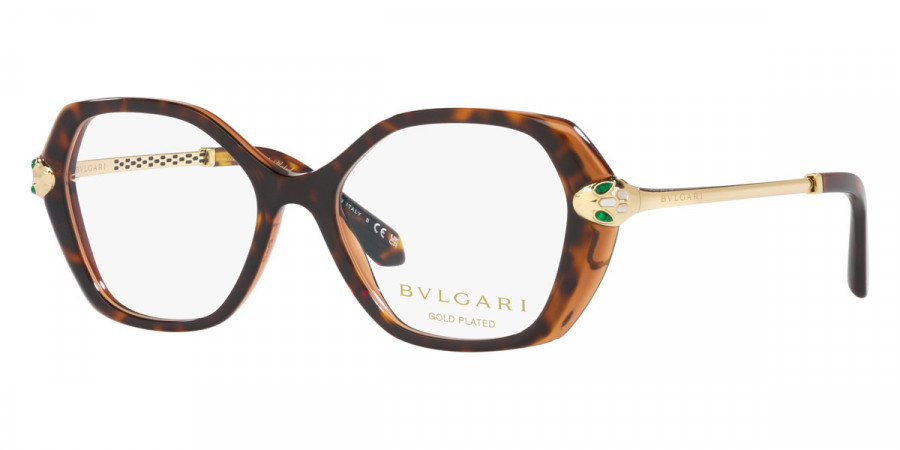 Color: Havana on Transparent Brown (5496) - Bvlgari BV4215KB549653