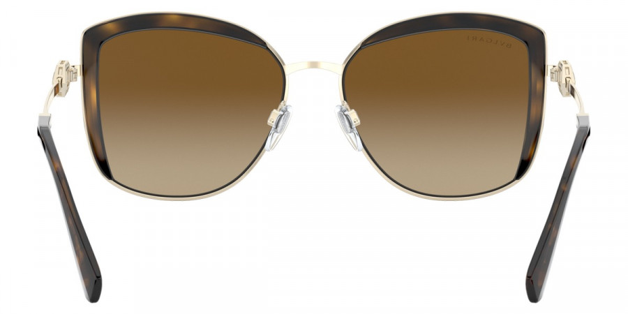 Color: Pale Gold/Dark Havana (278/T5) - Bvlgari BV6128B278/T556