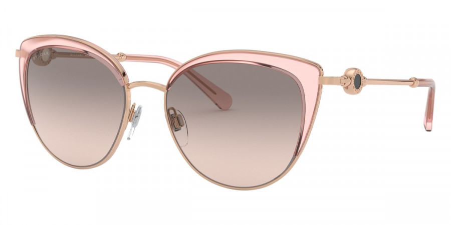 Color: Pink Gold/Transparent Pink (20143B) - Bvlgari BV613320143B55