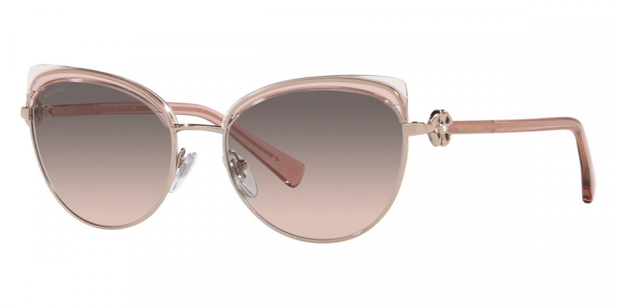 Color: Pink Gold/Transparent Pink (20143B) - Bvlgari BV6158B20143B56