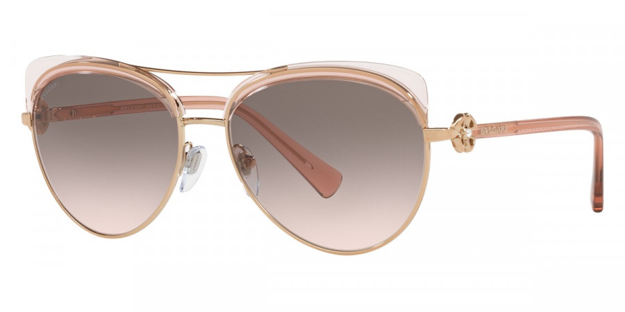 Color: Pink Gold/Transparent Pink (20143B) - Bvlgari BV6164B20143B57