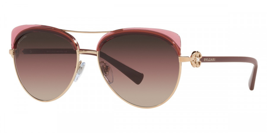 Color: Pink Gold/Transparent Cherry (201400) - Bvlgari BV6164B2014E257