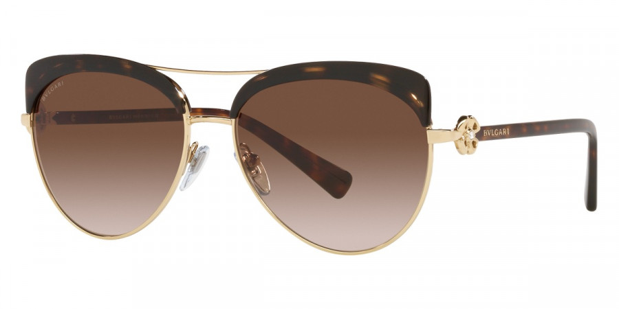 Color: Pale Gold/Havana (278/13) - Bvlgari BV6164B278/1357