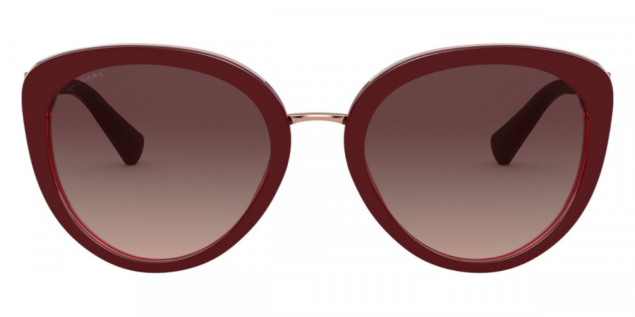 Bvlgari BV8226B 546900 54 Bordeaux on Transparent Red Sunglasses