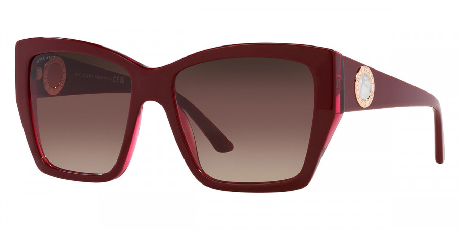 Color: Bordeaux on Transparent Red (5469E2) - Bvlgari BV82605469E257