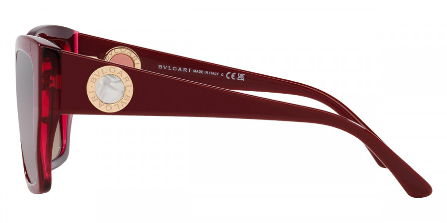 Color: Bordeaux on Transparent Red (5469E2) - Bvlgari BV82605469E257