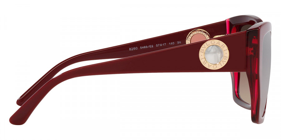 Color: Bordeaux on Transparent Red (5469E2) - Bvlgari BV82605469E257