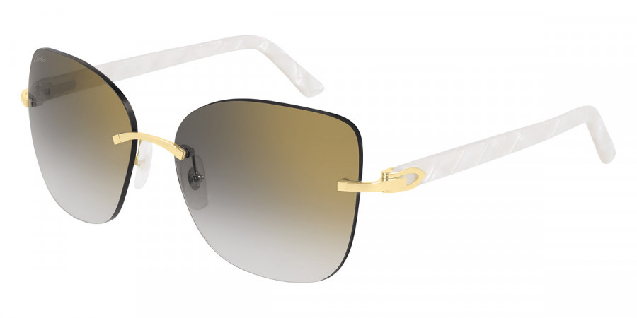 Color: Gold/White (001) - Cartier CT0001RS00157