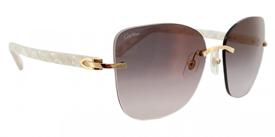 Color: Gold/White (001) - Cartier CT0001RS00157