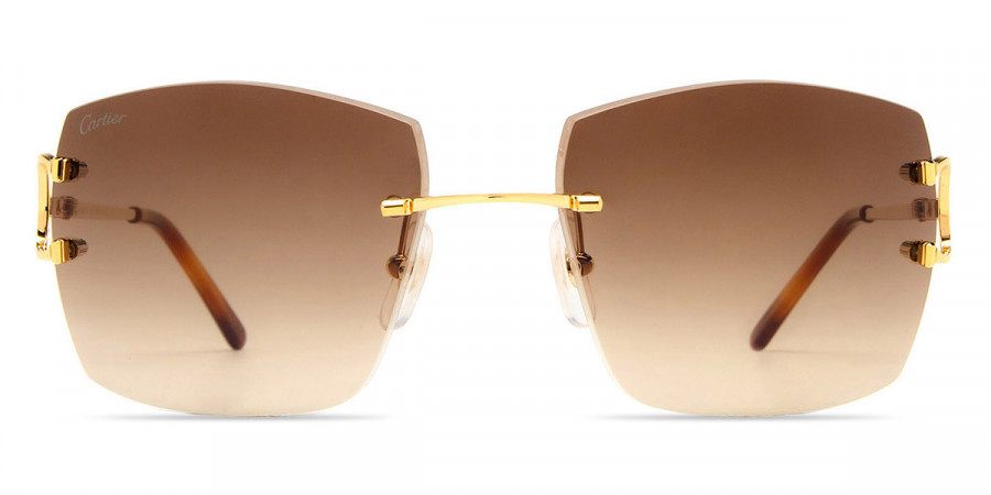 Cartier™ CT0009RS 001 57 - Gold Signature C de Cartier