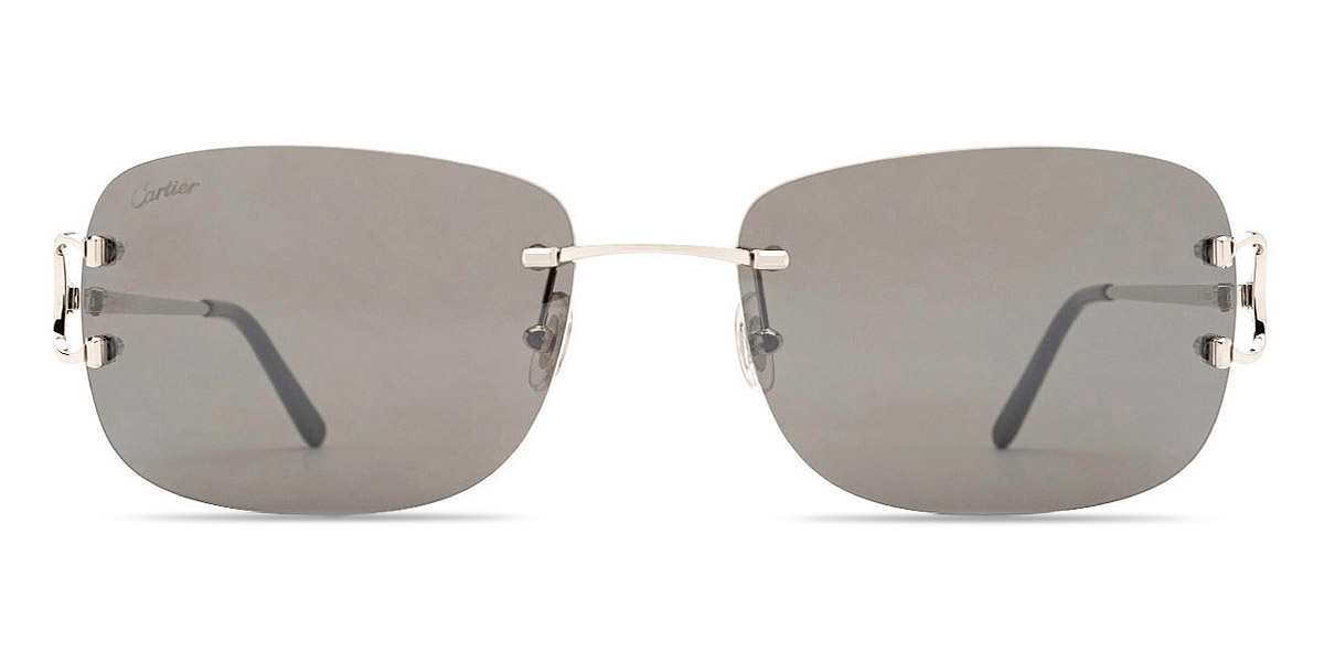 Cartier CT0011RS 001 58 Silver Sunglasses