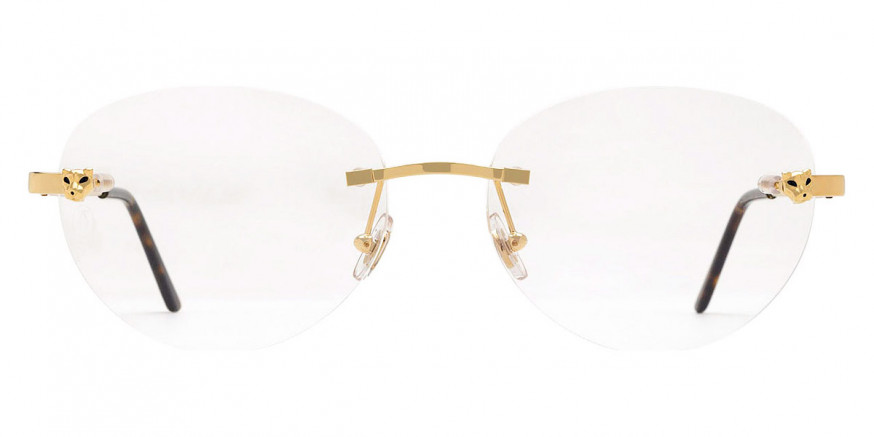 Cartier CT0028O 003 56 Gold Havana Eyeglasses