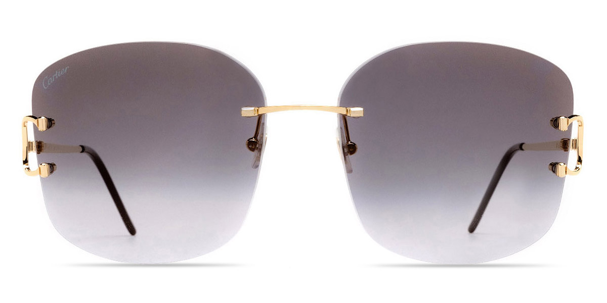 Cartier CT0037RS 001 60 Gold Sunglasses