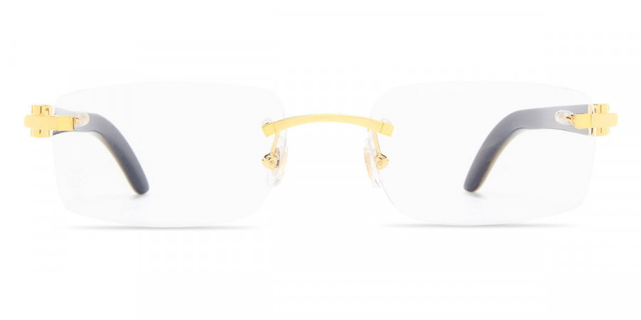 Cartier™ CT0046O 001 53 - Gold/White Décor C