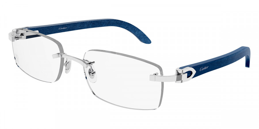 Color: Silver/Blue (007) - Cartier CT0052O00753