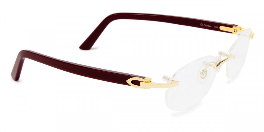 Color: Gold/Burgundy (003) - Cartier CT0056O00352