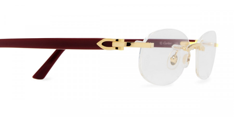 Color: Gold/Burgundy (003) - Cartier CT0056O00352