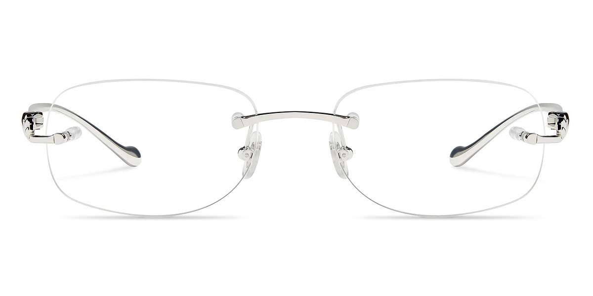 Cartier CT0058O 003 52 Silver Eyeglasses