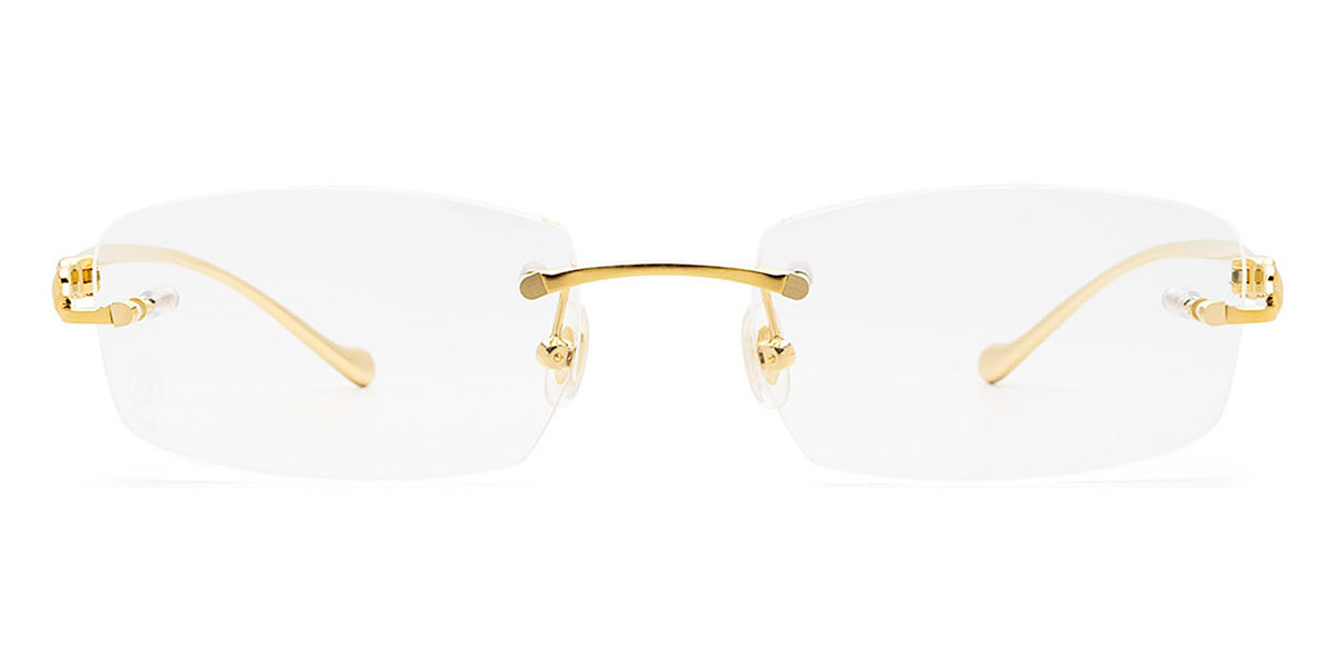 Cartier CT0061O 002 53 Gold Eyeglasses