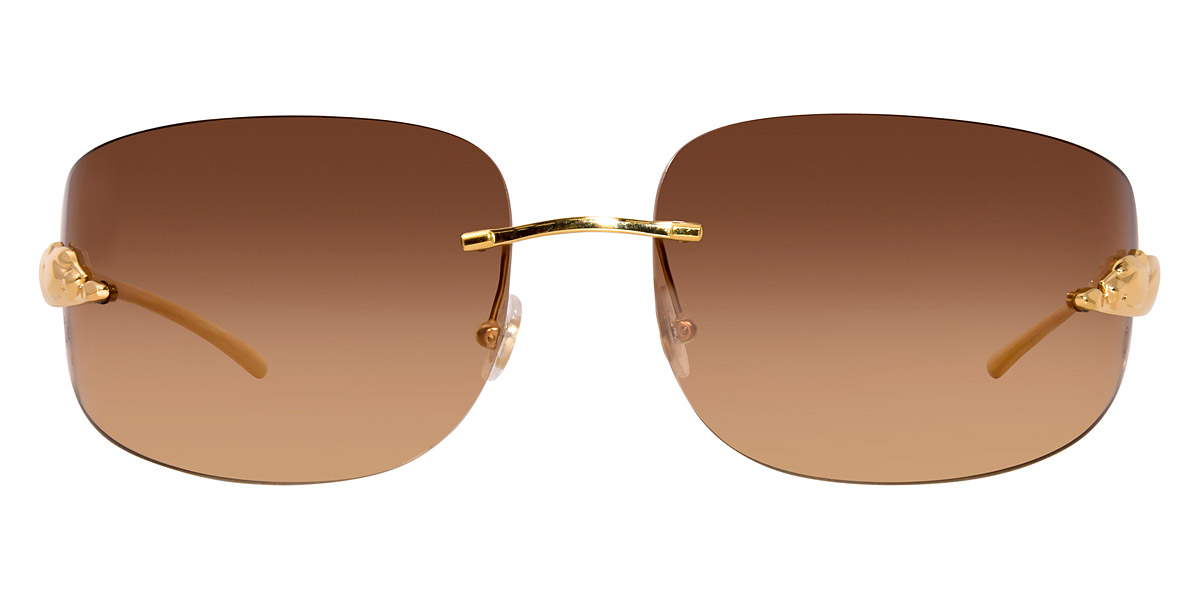 Cartier CT0062S 002 72 Gold Sunglasses