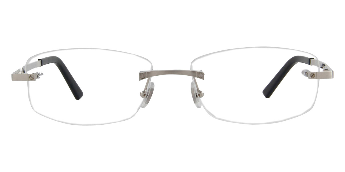 Cartier CT0086O 002 54 Silver Eyeglasses