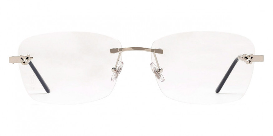 Cartier CT0148O 002 56 Silver Eyeglasses