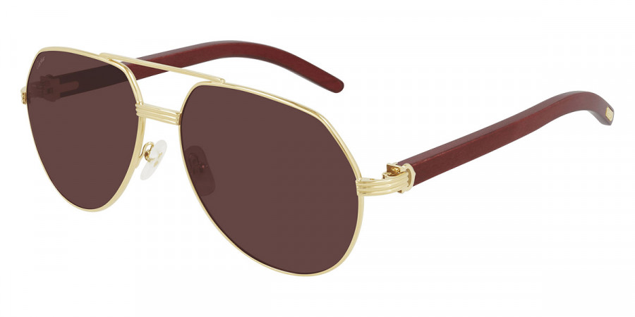 Color: Gold/Burgundy (004) - Cartier CT0272S00460