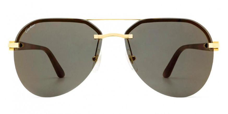 Cartier™ CT0275S 003 61 Gold/Brown Sunglasses