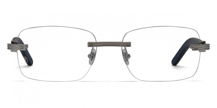 Cartier CT0286O 005 56 Silver Blue Eyeglasses