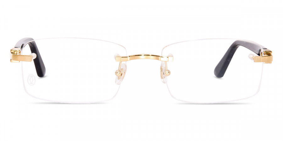 Cartier™ CT0287O 001 54 - Gold/Black Décor C