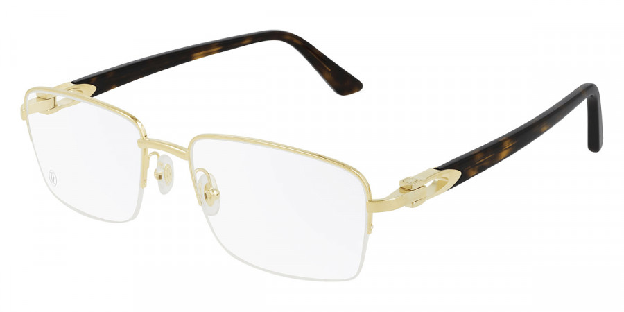 Cartier™ CT0288O 002 54 - Gold/Havana C Décor