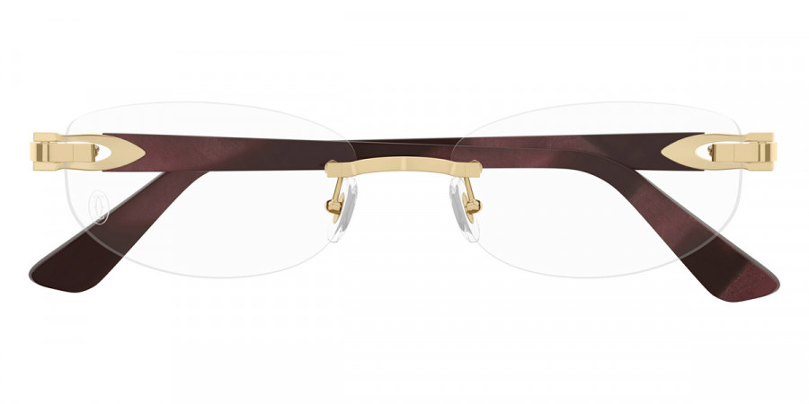 Cartier™ CT0318O 006 52 - Gold/Burgundy C Décor