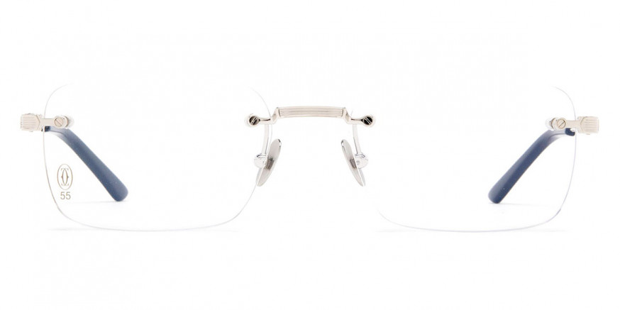 Cartier CT0349O 002 55 Silver Eyeglasses