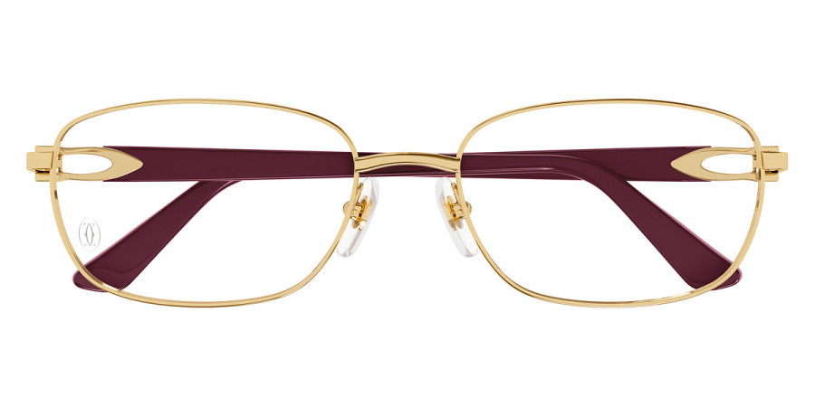 Cartier™ CT0368O 003 52 - Gold/Burgundy C Décor