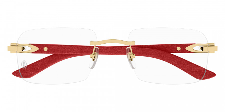 Cartier™ CT0453O 003 56 - Gold/Red C Décor