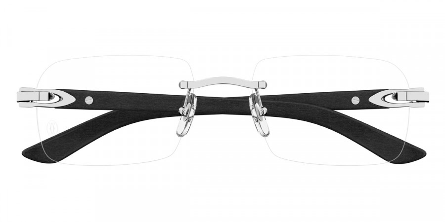 Cartier™ CT0453O 007 56 - Silver/Black C Décor