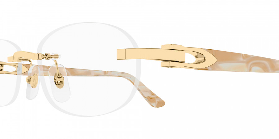 Color: Gold/Ivory (003) - Cartier CT0455OJ00352