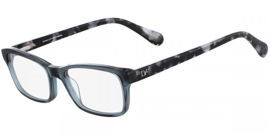 Diane Von Furstenberg DVF5077 057 50 Eyeglasses in Gray Crystal