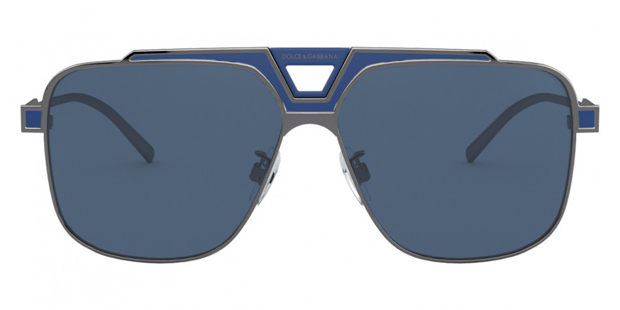 Dolce & Gabbana™ Miami DG2256 134980 62 Gunmetal/Blue Matte Sunglasses