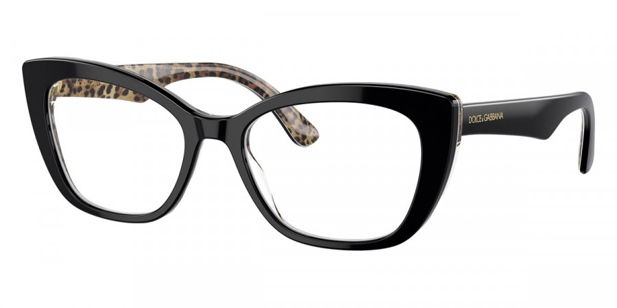 Color: Black on Leo Brown (3299) - Dolce & Gabbana DG3360329954