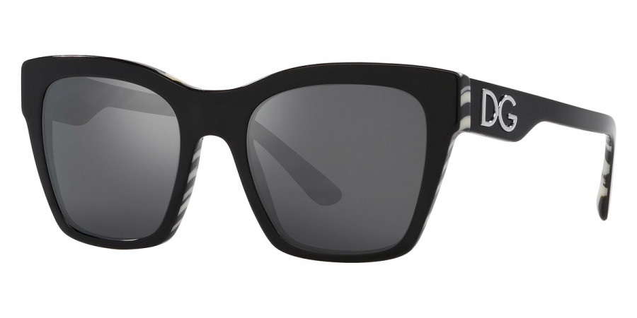 Color: Black on Zebra (33726G) - Dolce & Gabbana DG438433726G53