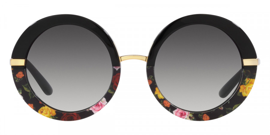 Dolce & Gabbana™ DG4393 34008G 52 - Black on Winter Flowers Print