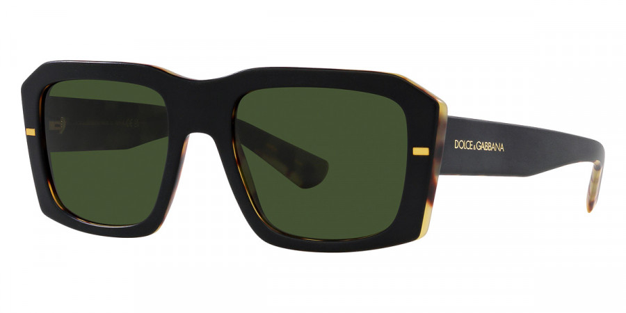 Color: Matte Black on Yellow Havana (340471) - Dolce & Gabbana DG4430F34047154