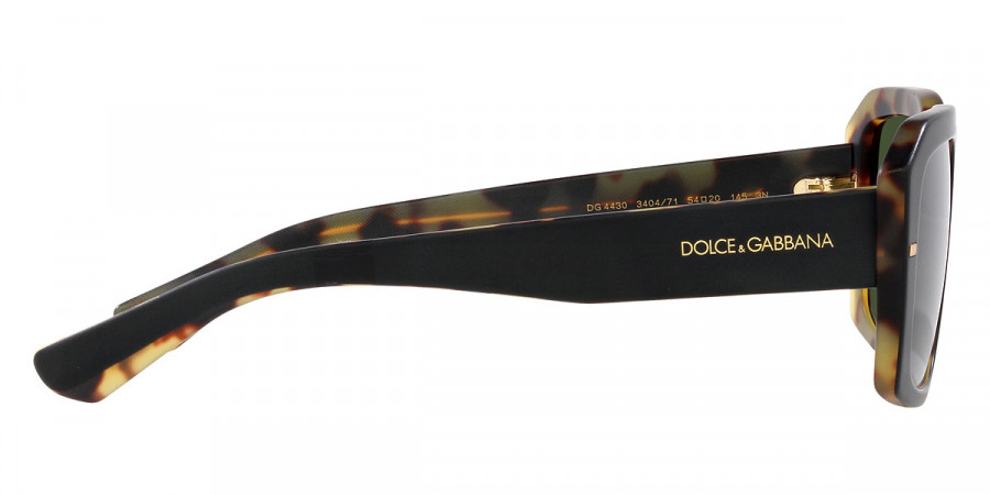 Color: Matte Black on Yellow Havana (340471) - Dolce & Gabbana DG4430F34047154