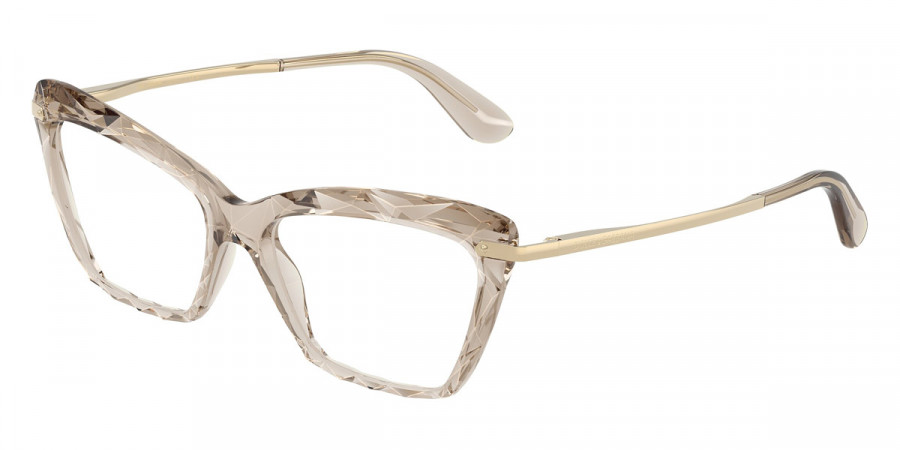 Dolce & Gabbana™ DG5025 3432 53 - Transparent Camel/Pale Gold