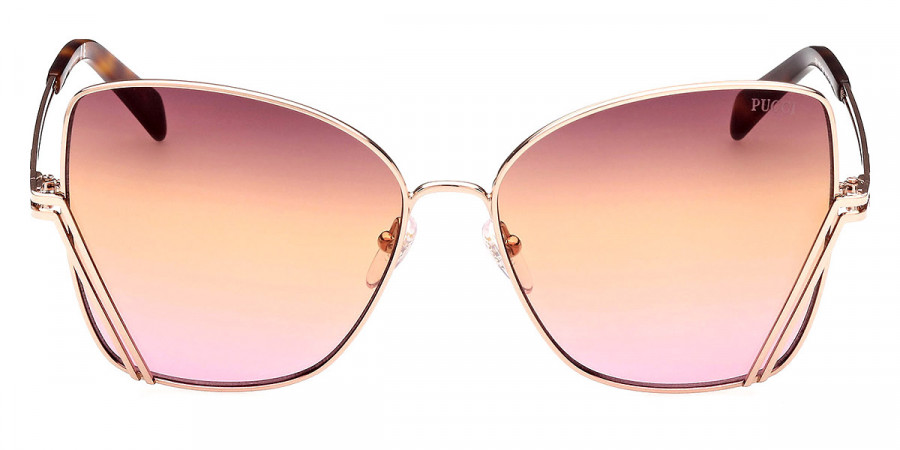 Emilio Pucci™ EP0179 28F 59 - Shiny Rose Gold/Classic Havana