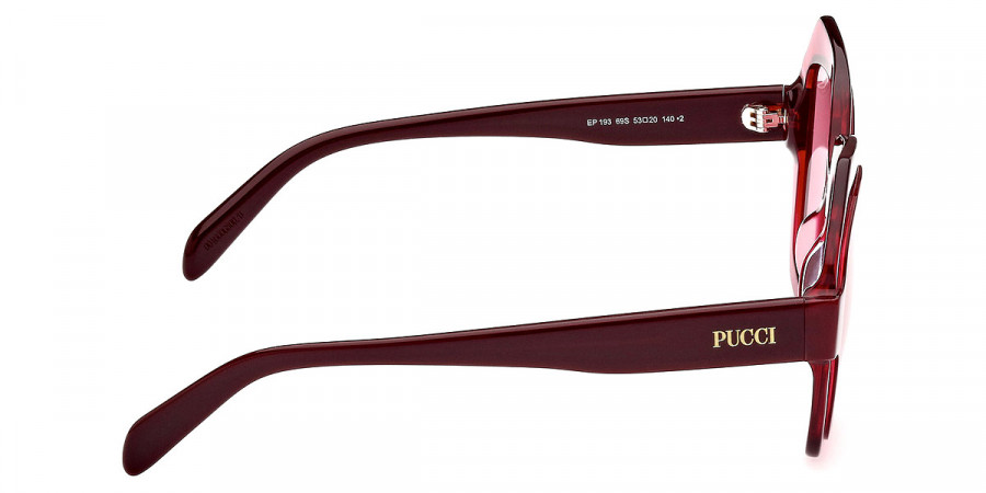 Color: Bilayer Shiny Burgundy Transparent Red/Bordeaux (69S) - Emilio Pucci EP019369S53